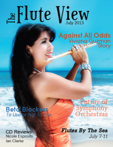The Flute View Cover - July 2013 Issue