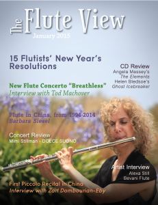 The Flute View Cover - January 2015 Issue